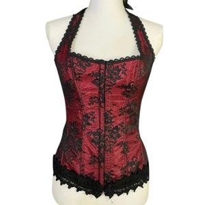 Frederick's of Hollywood Black Corset 36 #13-0250